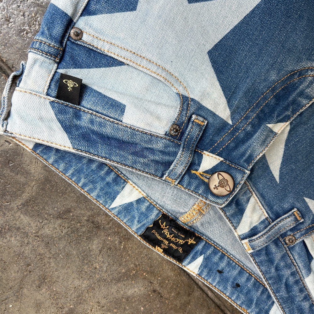 Vivienne Westwood New Anglomania Vintage Rare Star Jeans skinny fit - Picture 13 of 16